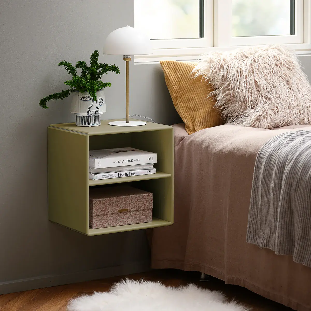 Charlotte vægreol - Olive