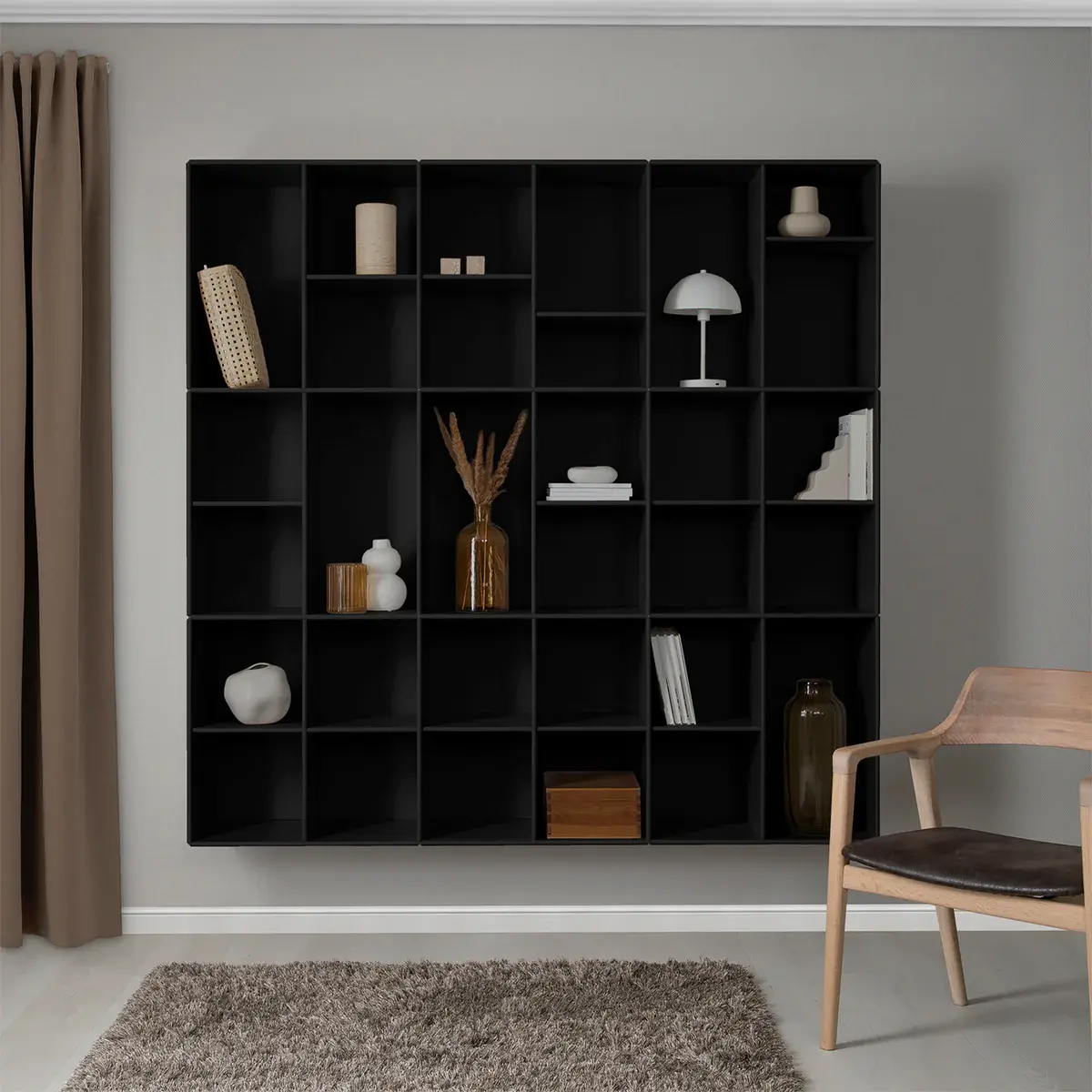 Memphis vægreol - Sort - Copy